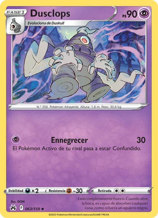 Dusclops Cenit Supremo 063/159