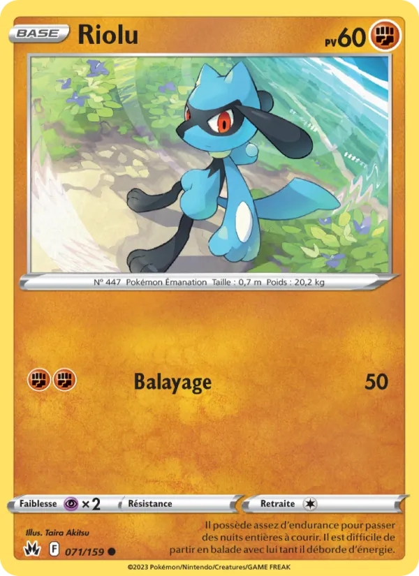 Riolu Zénith Suprême 071/159