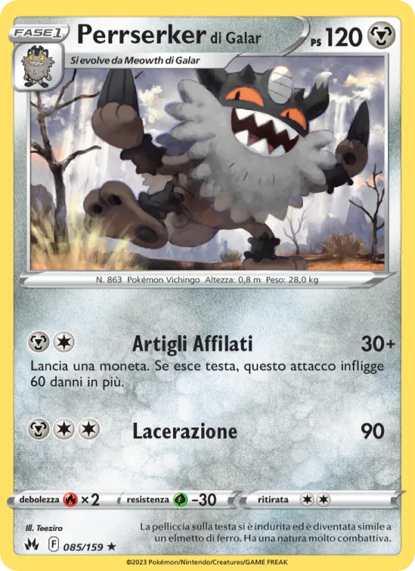 Perrserker di Galar Zenit Regale 085/159