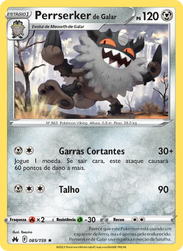 Perrserker de Galar Realeza Absoluta 085/159