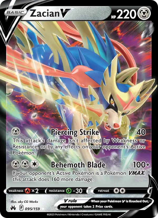 Zacian V Crown Zenith 095/159