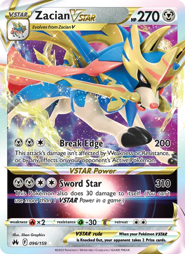 Zacian VSTAR Crown Zenith 096/159