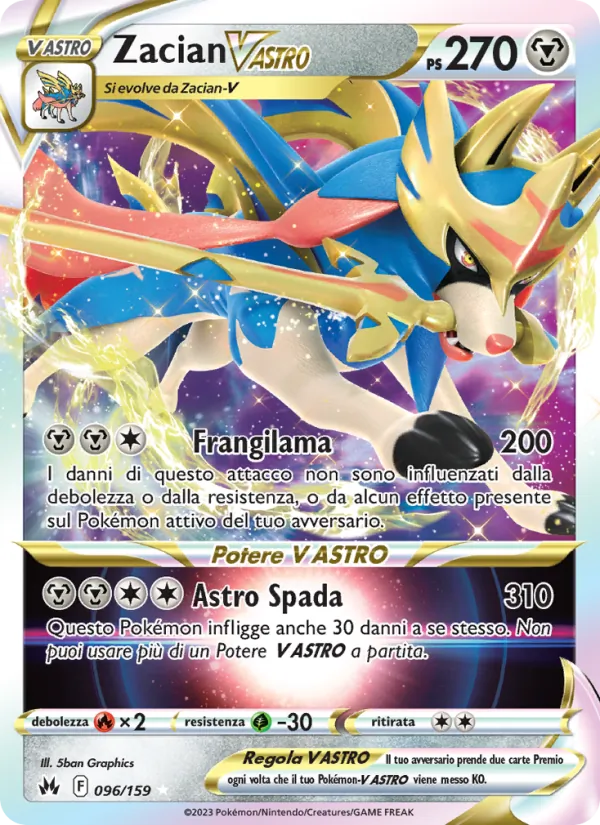 Zacian V ASTRO Zenit Regale 096/159