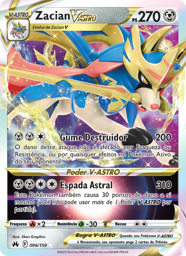Zacian V-ASTRO Realeza Absoluta 096/159