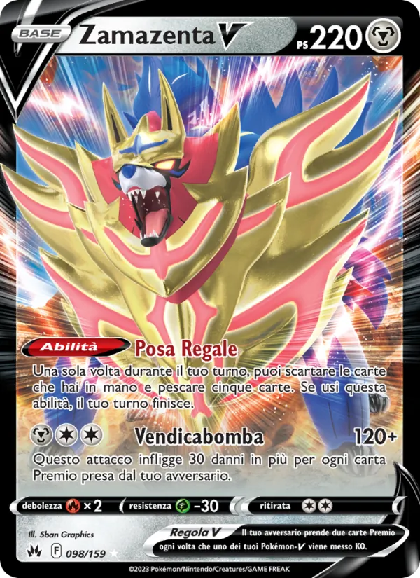 Zamazenta V Zenit Regale 098/159