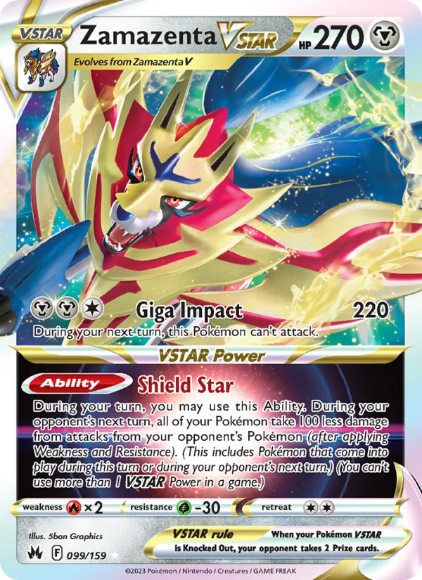 Zamazenta VSTAR Crown Zenith 099/159