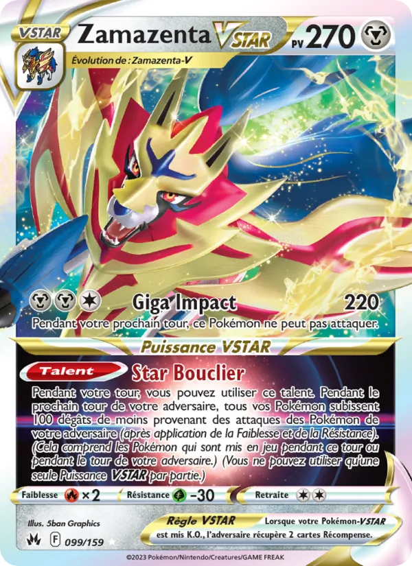 Zamazenta VSTAR Zénith Suprême 099/159