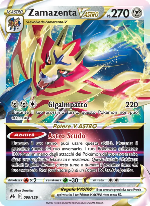 Zamazenta V ASTRO Zenit Regale 099/159