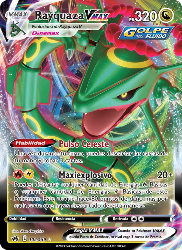 Rayquaza VMAX Cenit Supremo 102/159