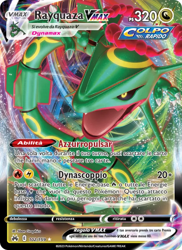 Rayquaza VMAX Zenit Regale 102/159