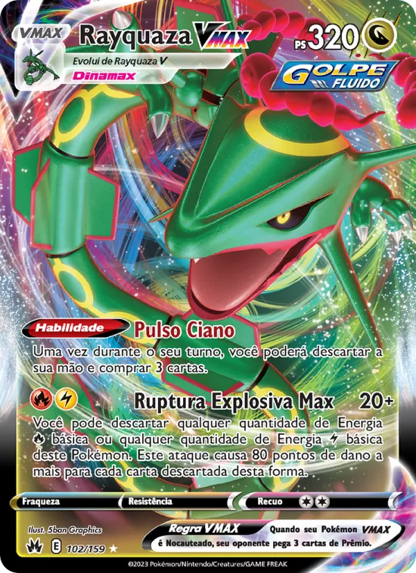 Rayquaza VMAX Realeza Absoluta 102/159