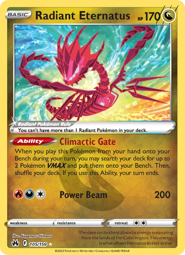 Radiant Eternatus Crown Zenith 105/159