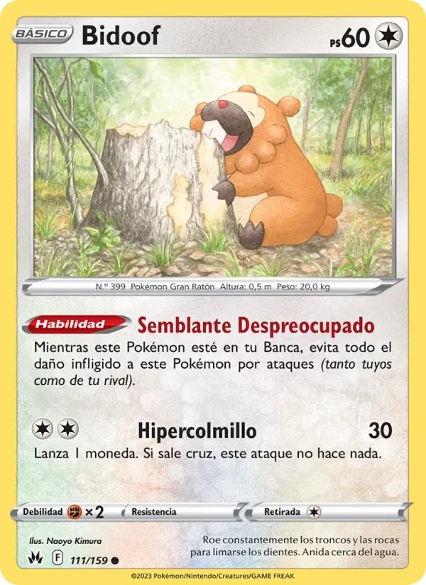 Bidoof Cenit Supremo 111/159