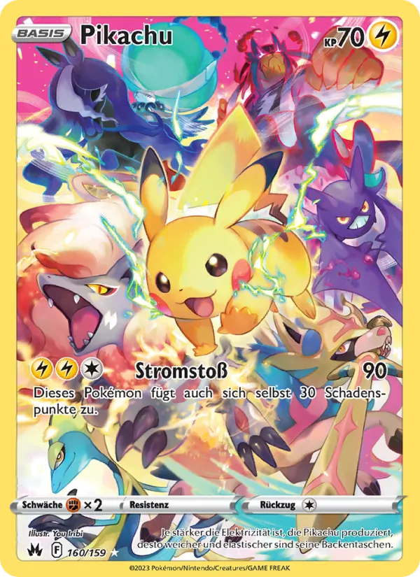 Pikachu Zenit der Könige 160/159
