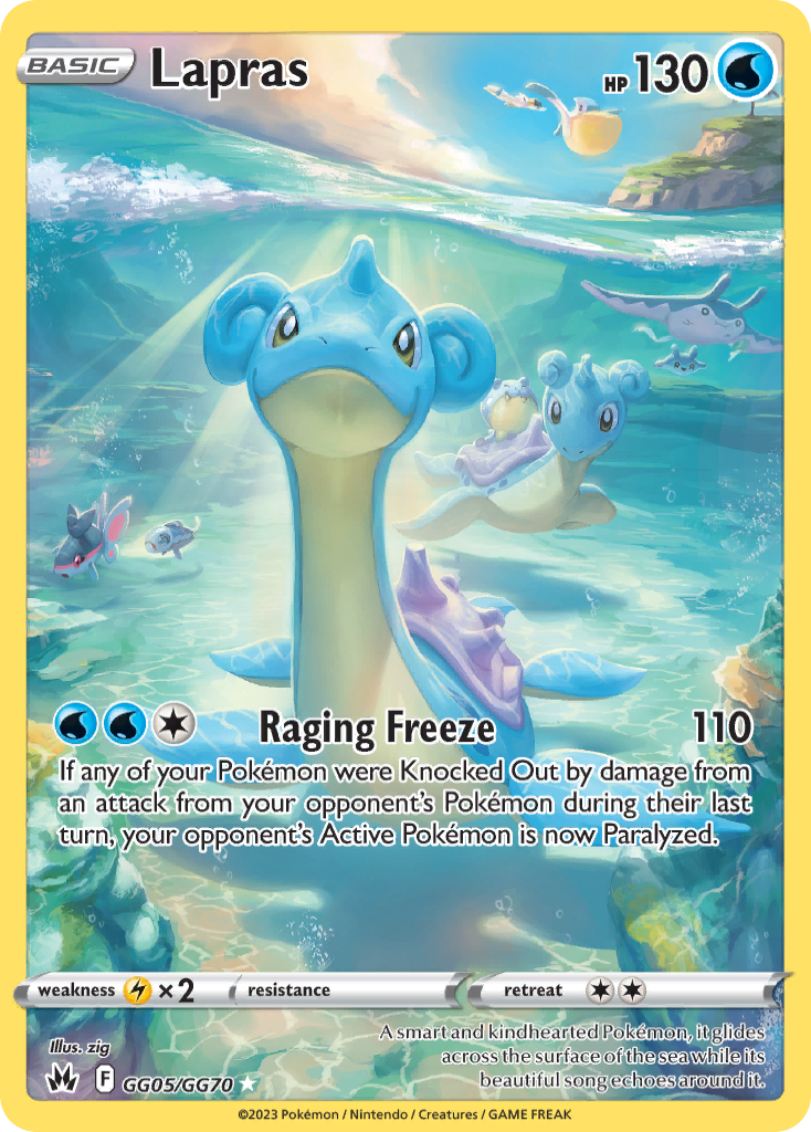 Lapras Crown Zenith Galarian Gallery GG05/70