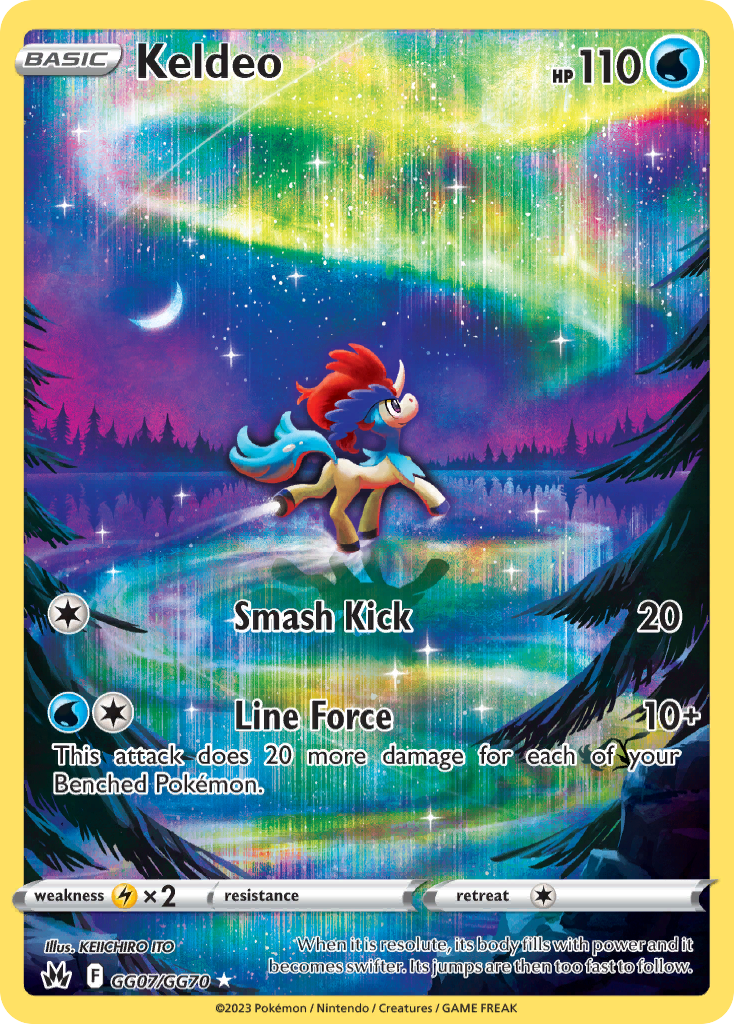 Keldeo Realeza Absoluta Galeria de Galar GG07/70