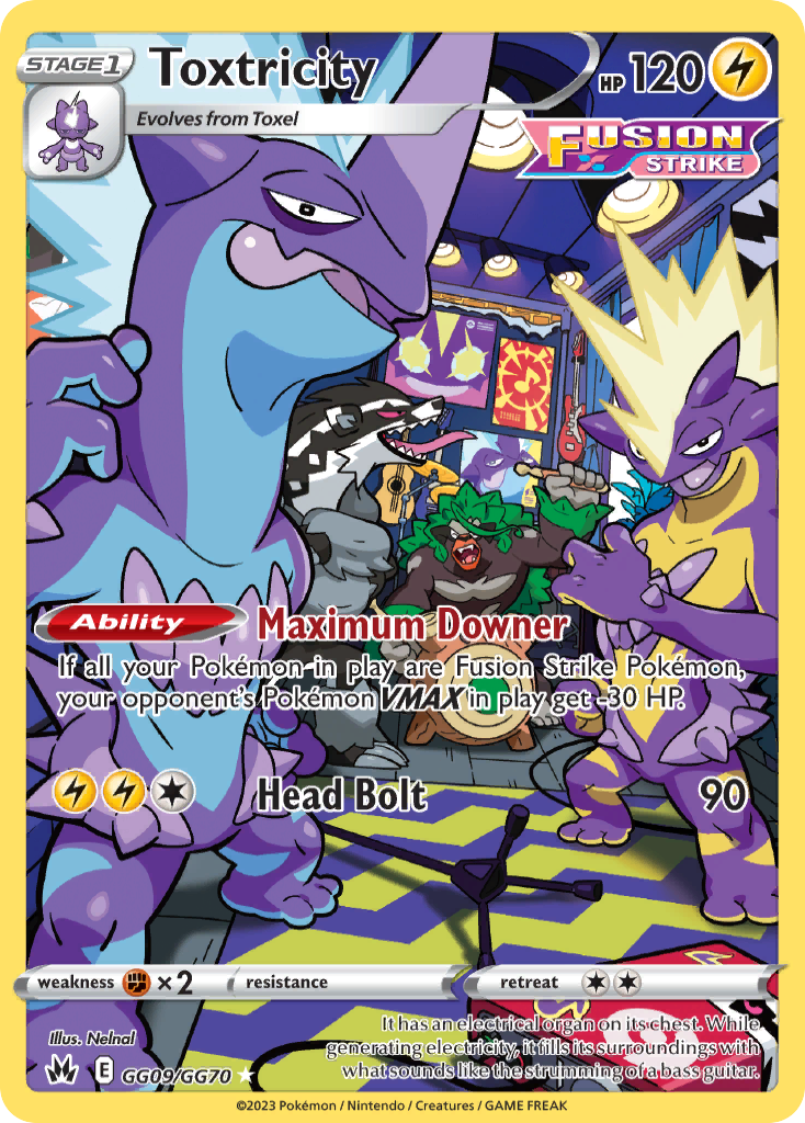 Toxtricity Crown Zenith Galarian Gallery GG09/70