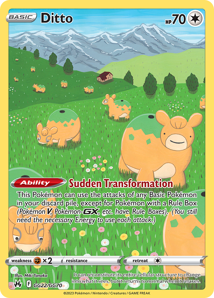 Ditto Crown Zenith Galarian Gallery GG22/70