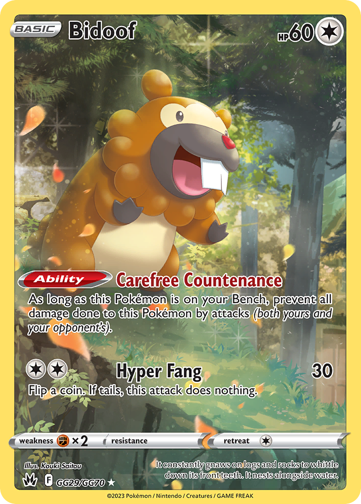 Bidoof Zenit Regale Galleria di Galar GG29/70