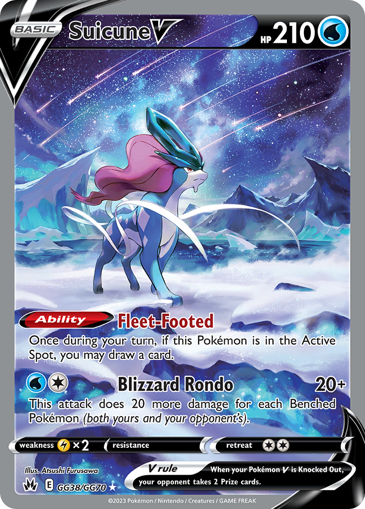 Suicune V Zenit Regale Galleria di Galar GG38/70