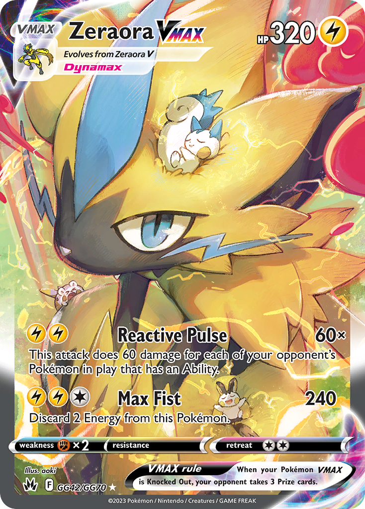 Zeraora VMAX Zénith Suprême Galerie Galaroise GG42/70