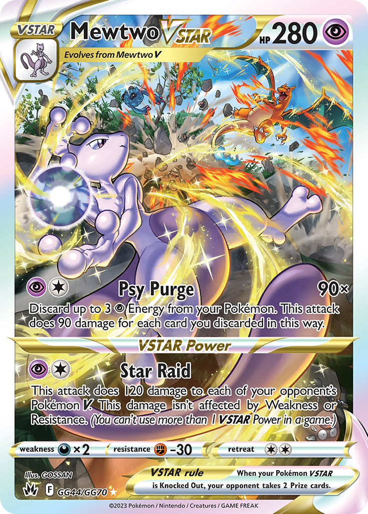 Mewtwo V ASTRO Zenit Regale Galleria di Galar GG44/70