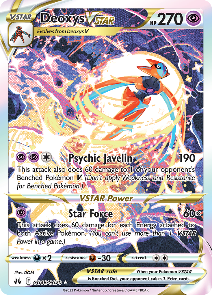 Deoxys V-ASTRO Cenit Supremo Galería de Galar GG46/70