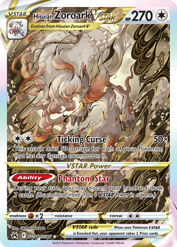 Zoroark di Hisui V ASTRO Zenit Regale Galleria di Galar GG56/70