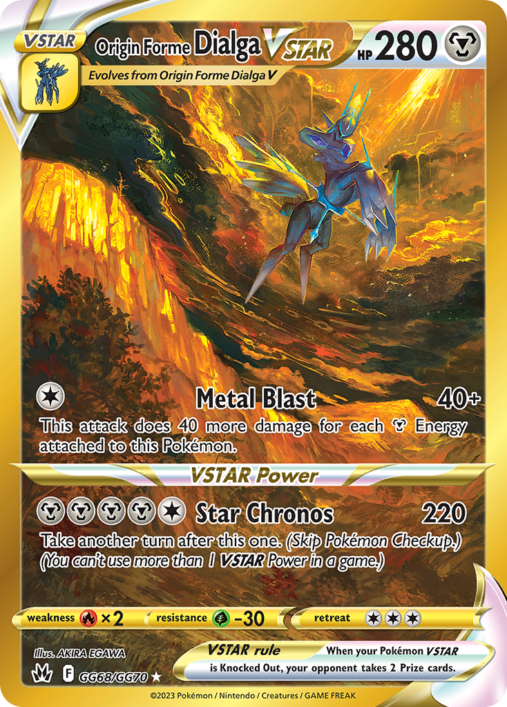 Dialga Forma Origem V-ASTRO Realeza Absoluta Galeria de Galar GG68/70