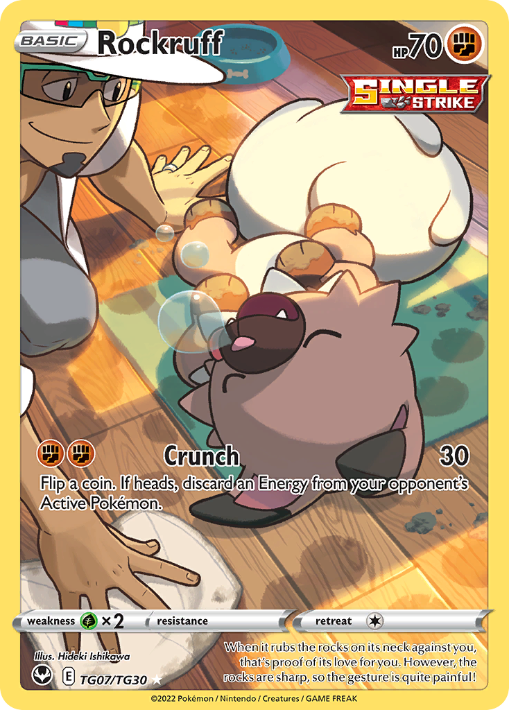 Rockruff Silver Tempest Trainer Gallery TG07/30