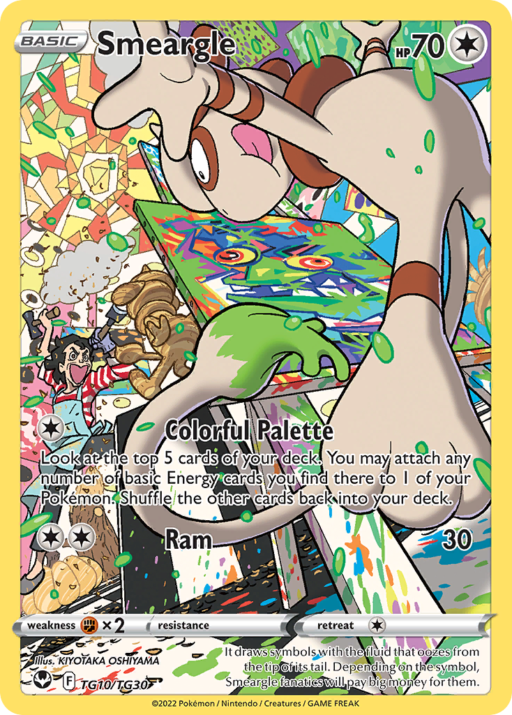Smeargle Silver Tempest Trainer Gallery TG10/30