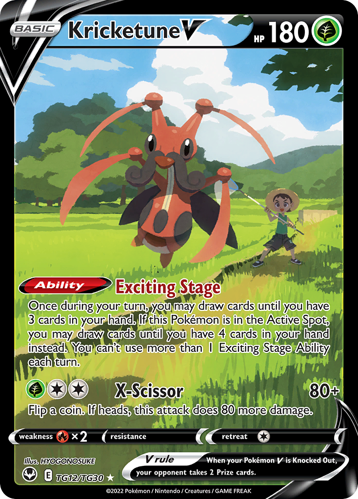 Kricketune V Silver Tempest Trainer Gallery TG12/30