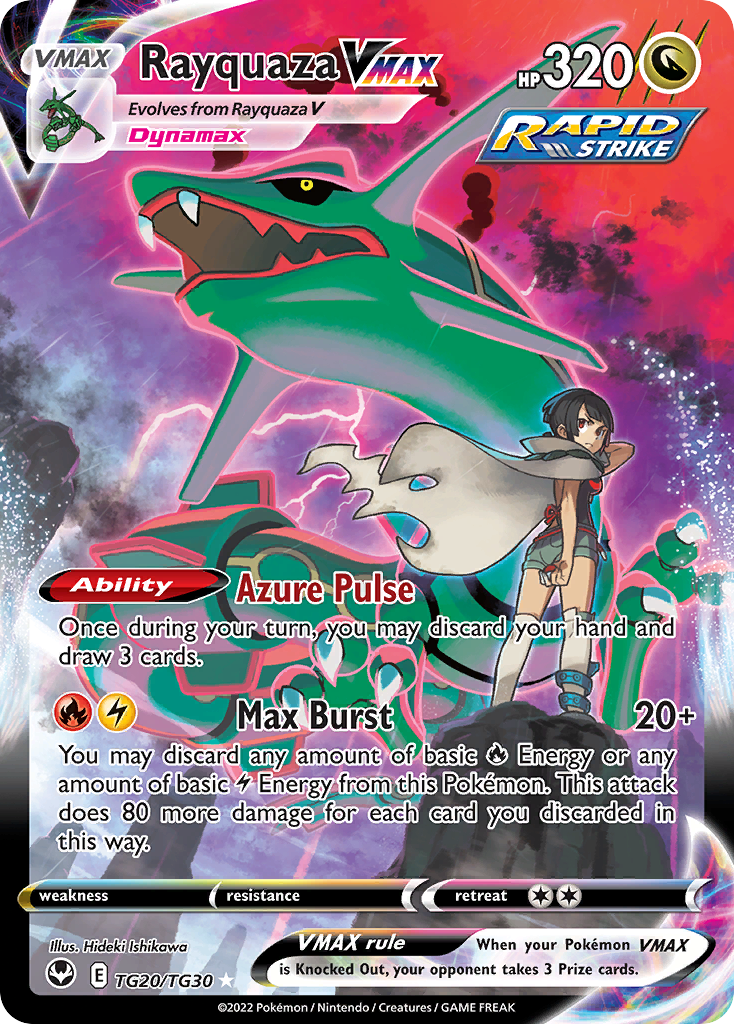 Rayquaza VMAX Silberne Sturmwinde Trainer-Galerie TG20/30