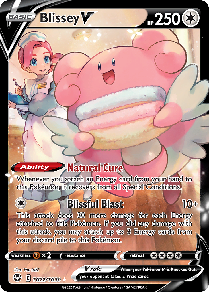 Blissey V Silver Tempest Trainer Gallery TG22/30