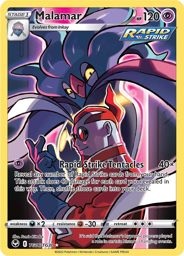 Malamar Silver Tempest Trainer Gallery TG06/30