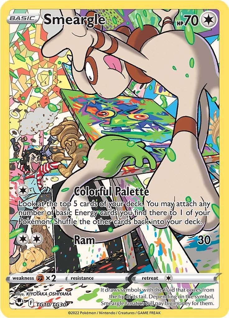 Smeargle Tempesta Argentata Galleria Allenatori TG10/30
