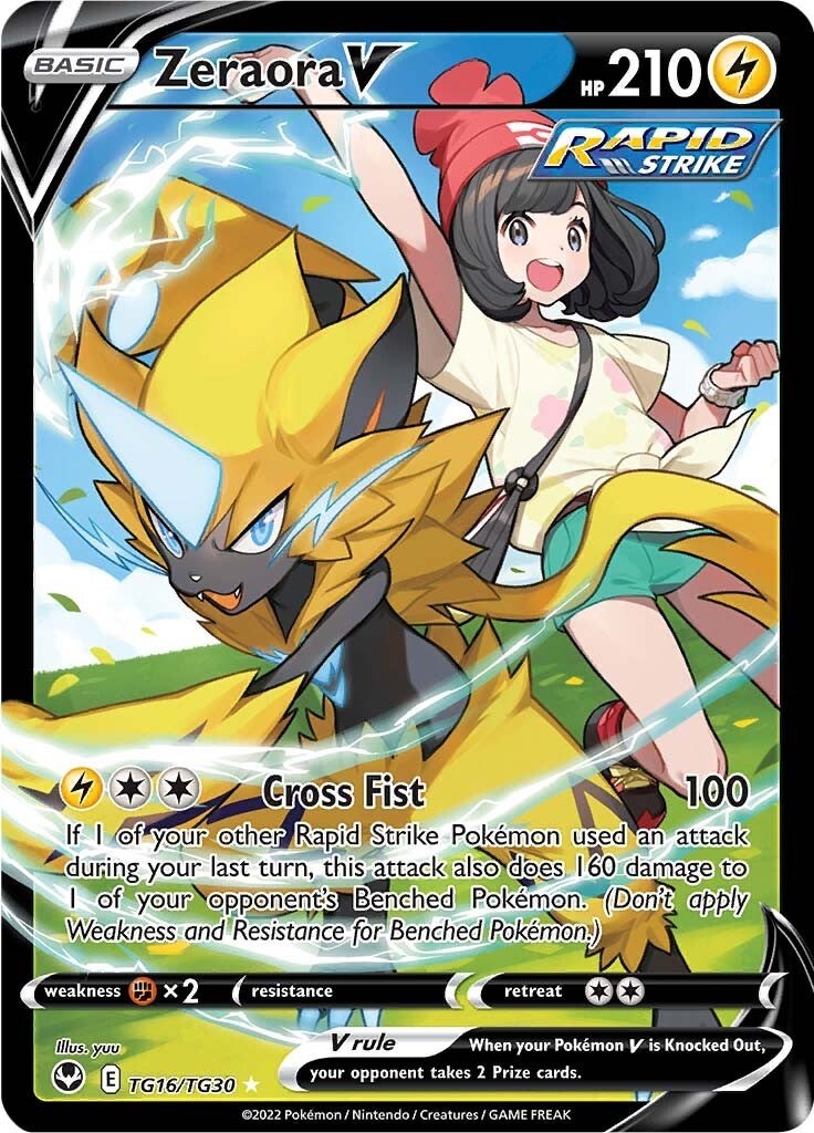 Zeraora V Tempestad Plateada Galería de Entrenador TG16/30