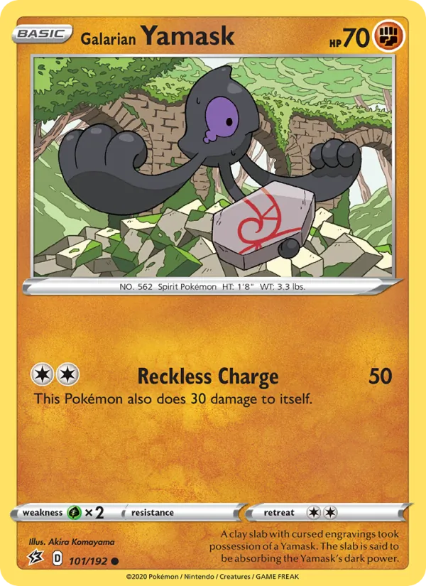 Galarian Yamask Rebel Clash 101/192