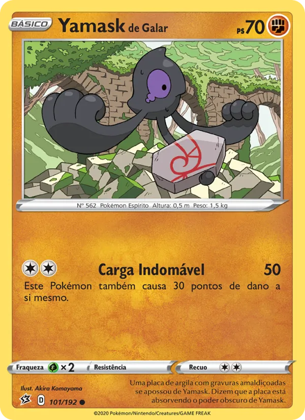 Yamask de Galar Rixa Rebelde 101/192
