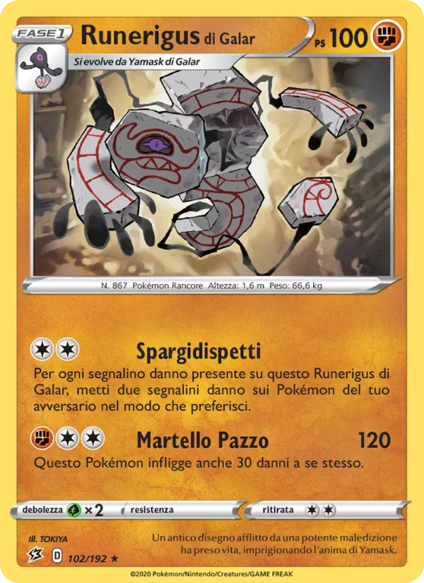 Runerigus di Galar Fragore Ribelle 102/192