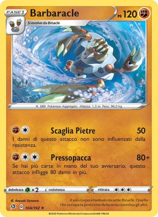 Barbaracle Fragore Ribelle 104/192