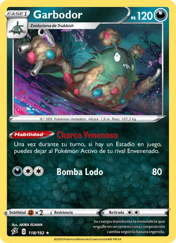 Garbodor Choque Rebelde 118/192