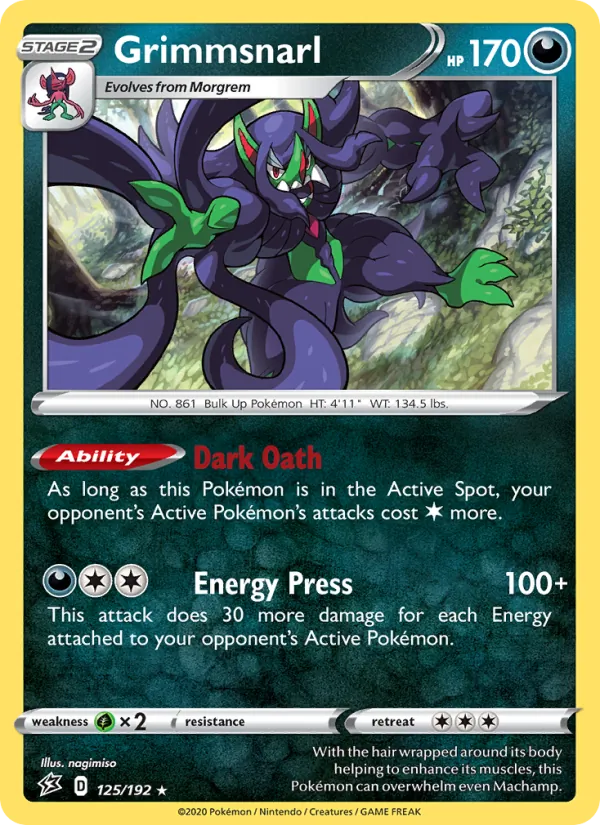 Grimmsnarl Rebel Clash 125/192