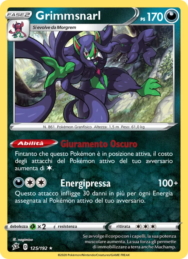 Grimmsnarl Fragore Ribelle 125/192