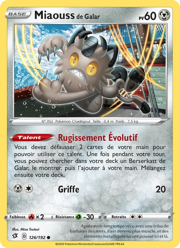 Miaouss de Galar Clash des Rebelles 126/192