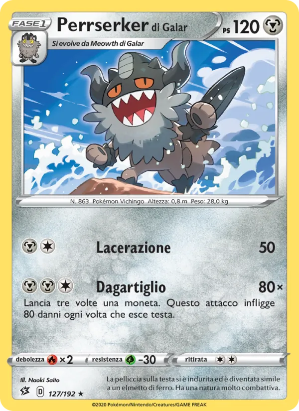 Perrserker di Galar Fragore Ribelle 127/192