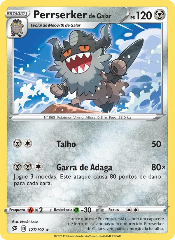 Perrserker de Galar Rixa Rebelde 127/192