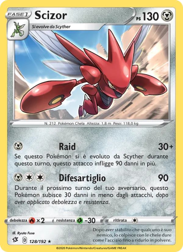 Scizor Fragore Ribelle 128/192