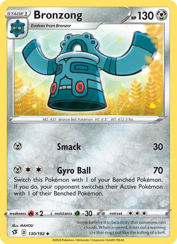 Bronzong Rebel Clash 130/192