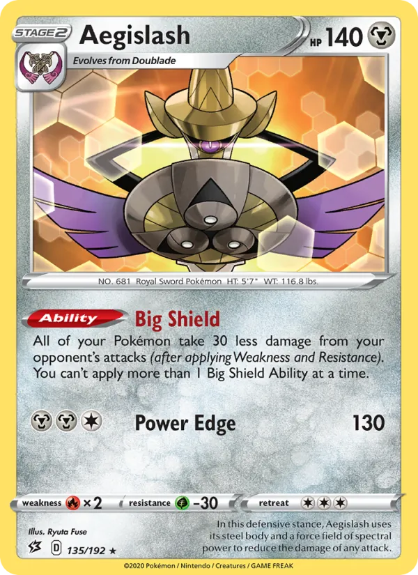 Aegislash Rebel Clash 135/192